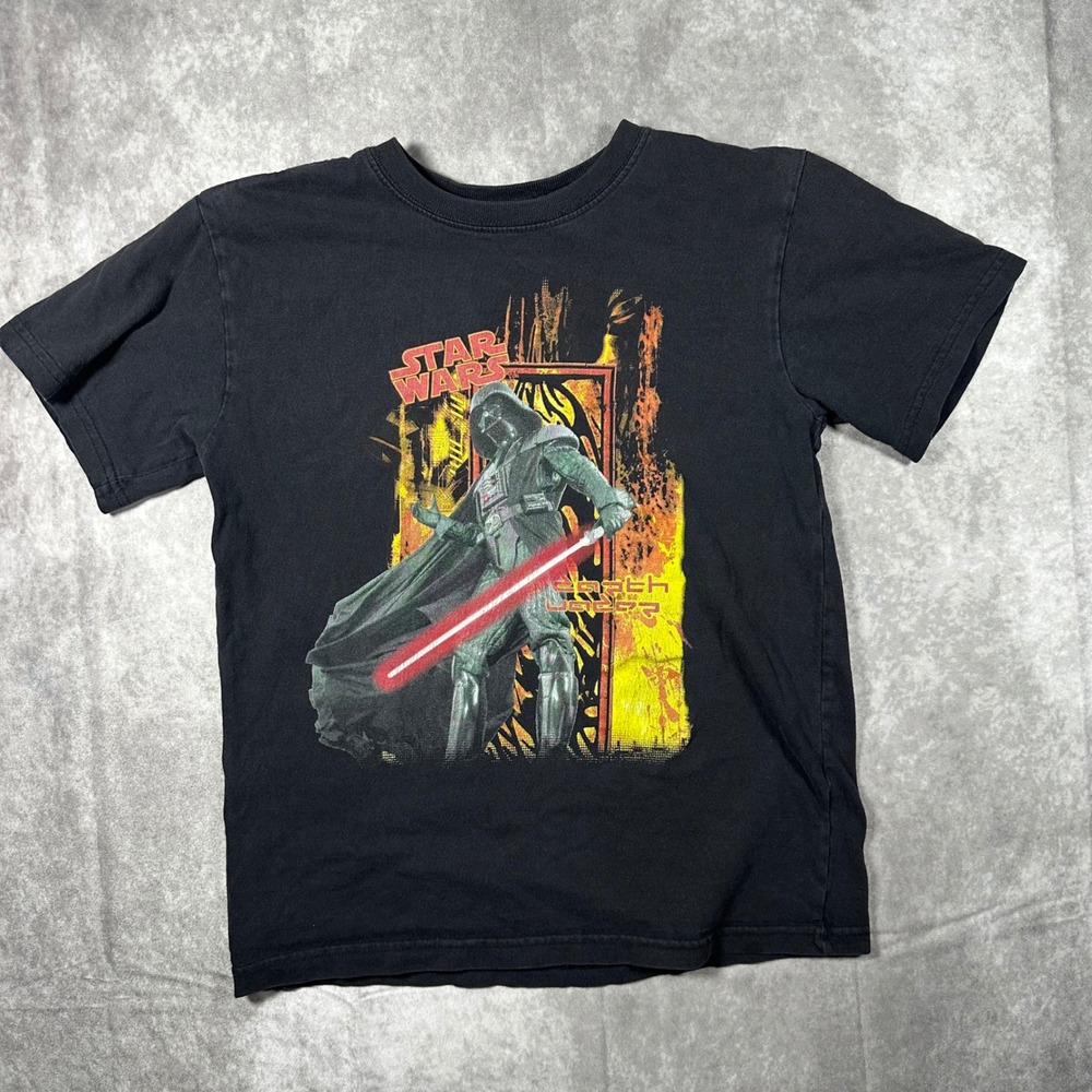 Star Wars Darth Vader Kids Shirt Youth‎ XL Black Short Sleeve Graphic Tee